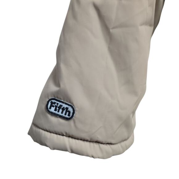 THE FIFTH LABEL Remake Puffer Tan Cropped Bomber Jacket Size Small/ US 4 - Picture 9 of 9